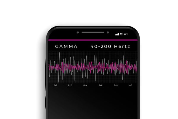 Gamma Wellen Musik Frequenzen EEG Grau Gamma Wellen Musik Frequenzen in einem EEG zu sehen